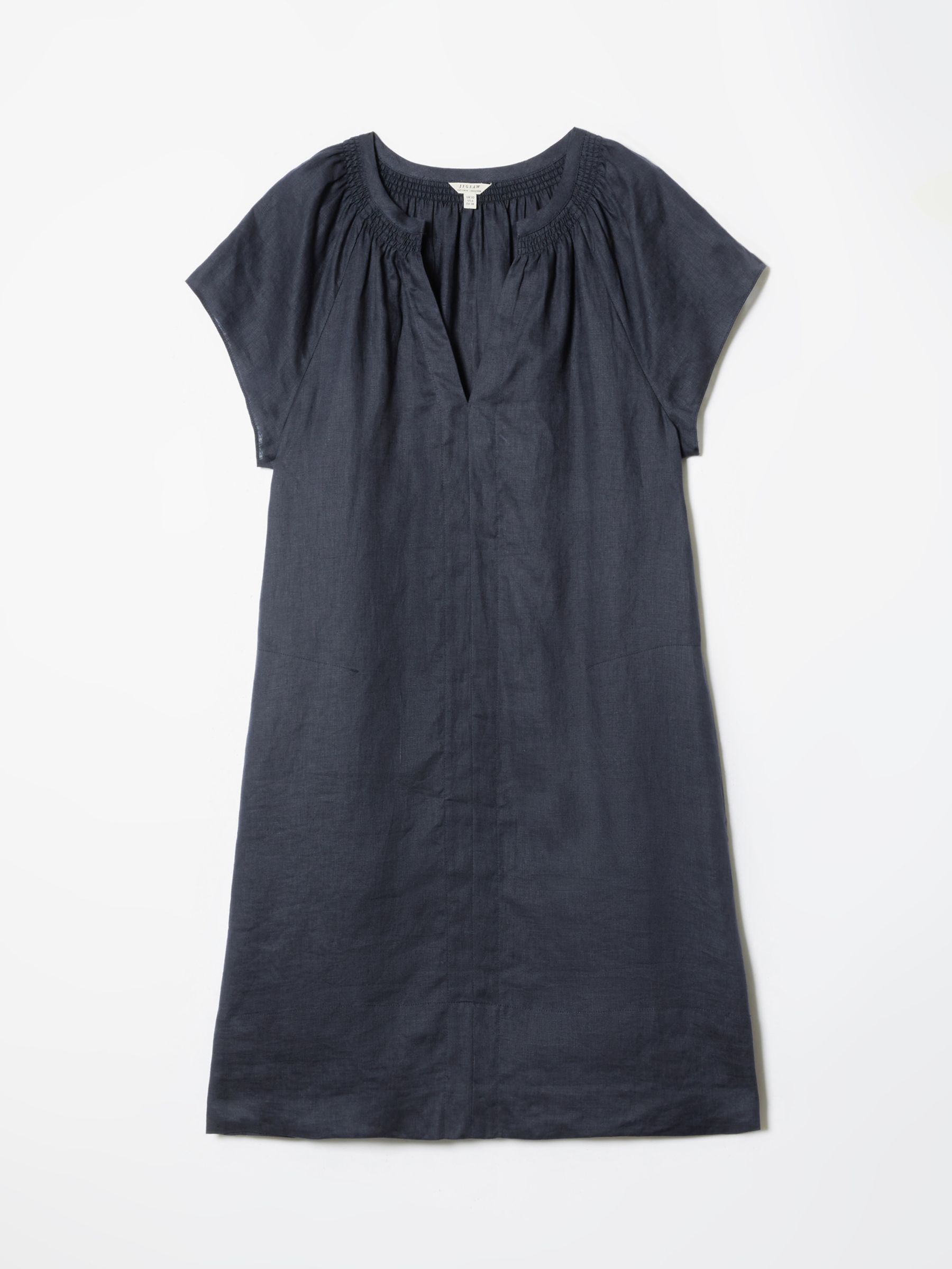 Jigsaw Linen T-Shirt Dress, Slate at John Lewis & Partners