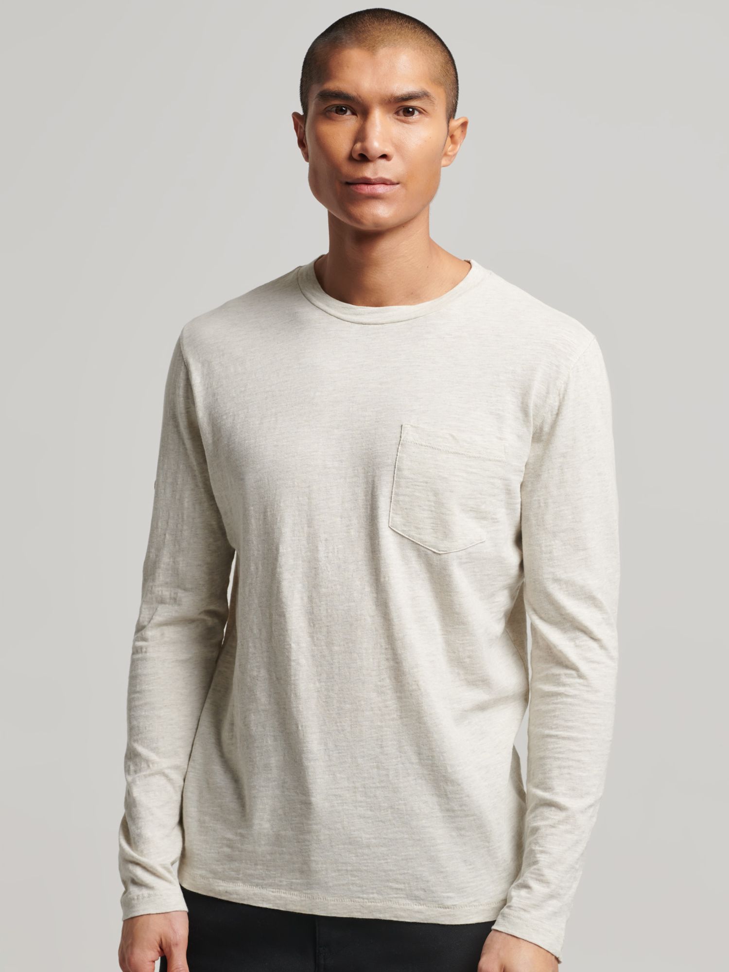 Men's T-Shirts - White, Sleeve: Long Sleeve | John Lewis & Partners