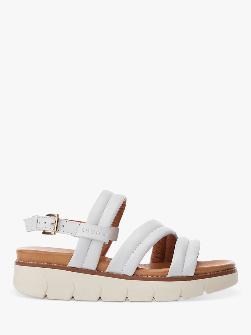 Moda in Pelle Isadora Leather Strap Sandals, White at John Lewis & Partners