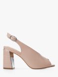 Moda in Pelle Molina Leather Heels, Cameo