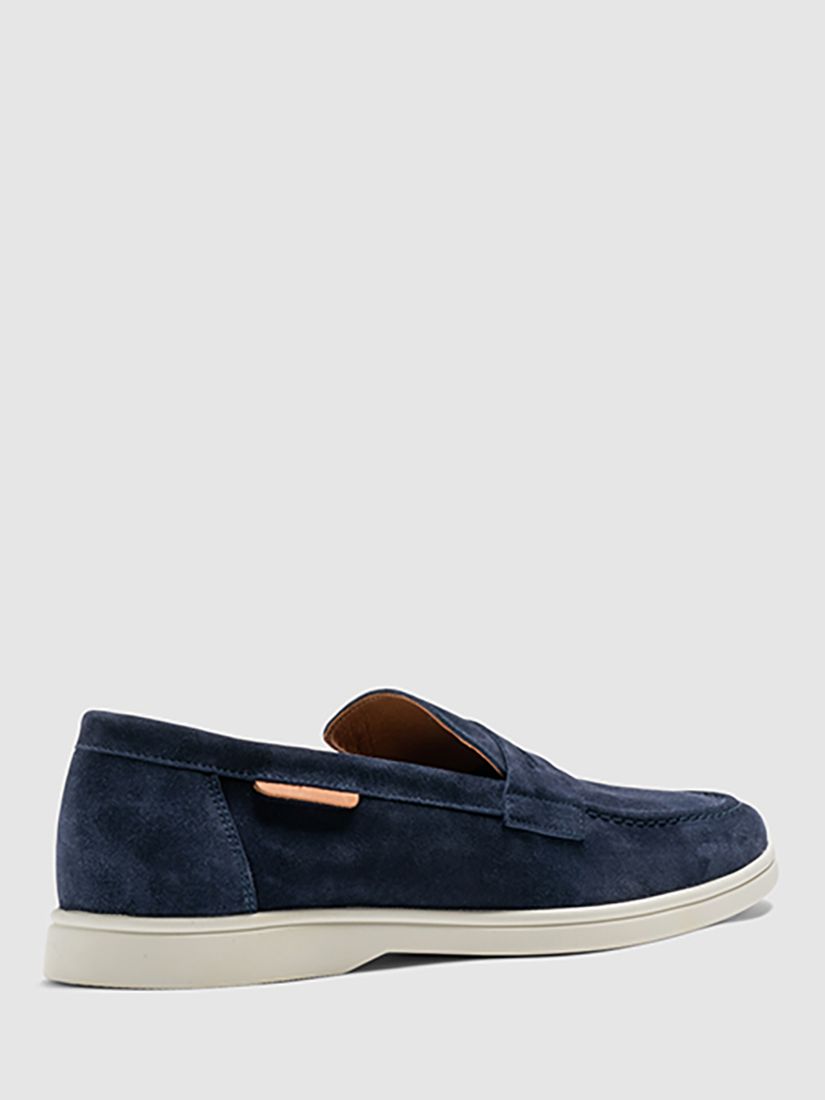 Rodd & Gunn Moana Suede Loafers, Navy at John Lewis & Partners