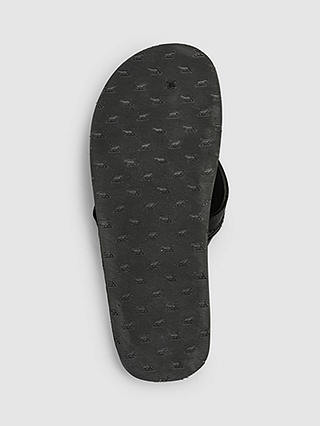 Rodd & Gunn Piha Leather T-Bar Sandals, Black 