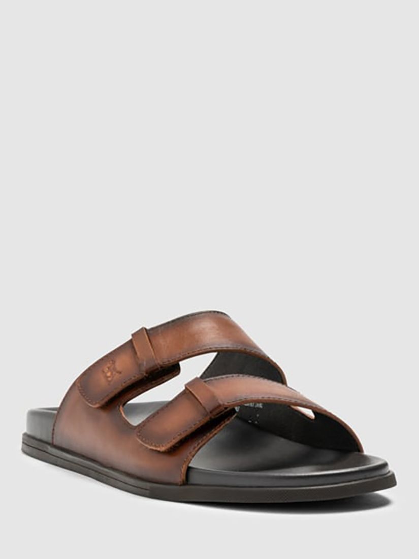 Rodd & Gunn Kendrick Place Footbed Leather Sandals, Cognac at John ...