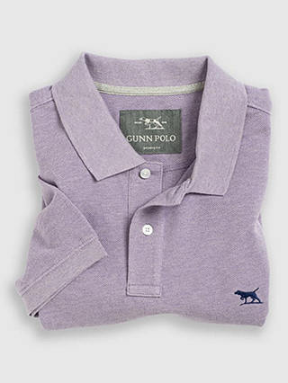 Rodd & Gunn Gunn Cotton Slim Fit Short Sleeve Polo Shirt, Lilac