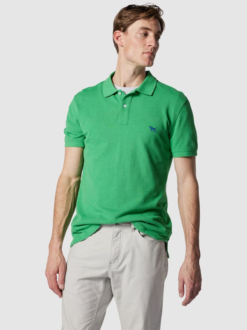 Rodd & Gunn Gunn Cotton Slim Fit Short Sleeve Polo Shirt, Lawn, XS