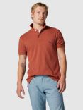 Rodd & Gunn The Gunn Cotton Slim Fit Short Sleeve Polo Shirt, Terracotta