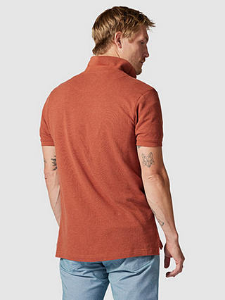 Rodd & Gunn Gunn Cotton Slim Fit Short Sleeve Polo Shirt, Terracotta