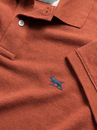 Rodd & Gunn Gunn Cotton Slim Fit Short Sleeve Polo Shirt, Terracotta