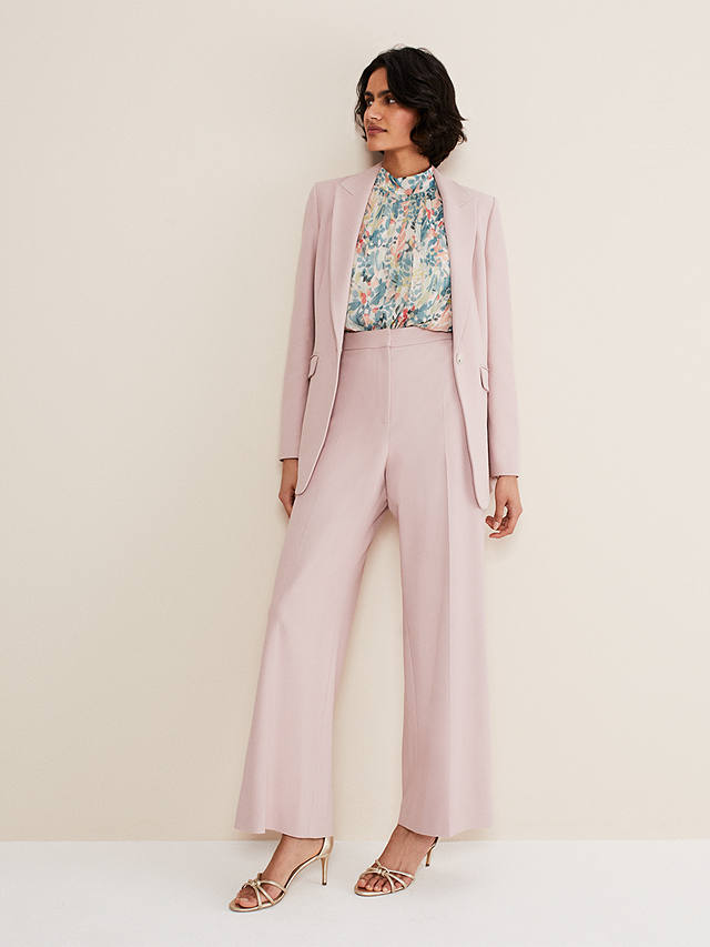 Phase Eight Celyn Wide Leg Trousers, Antique Rose
