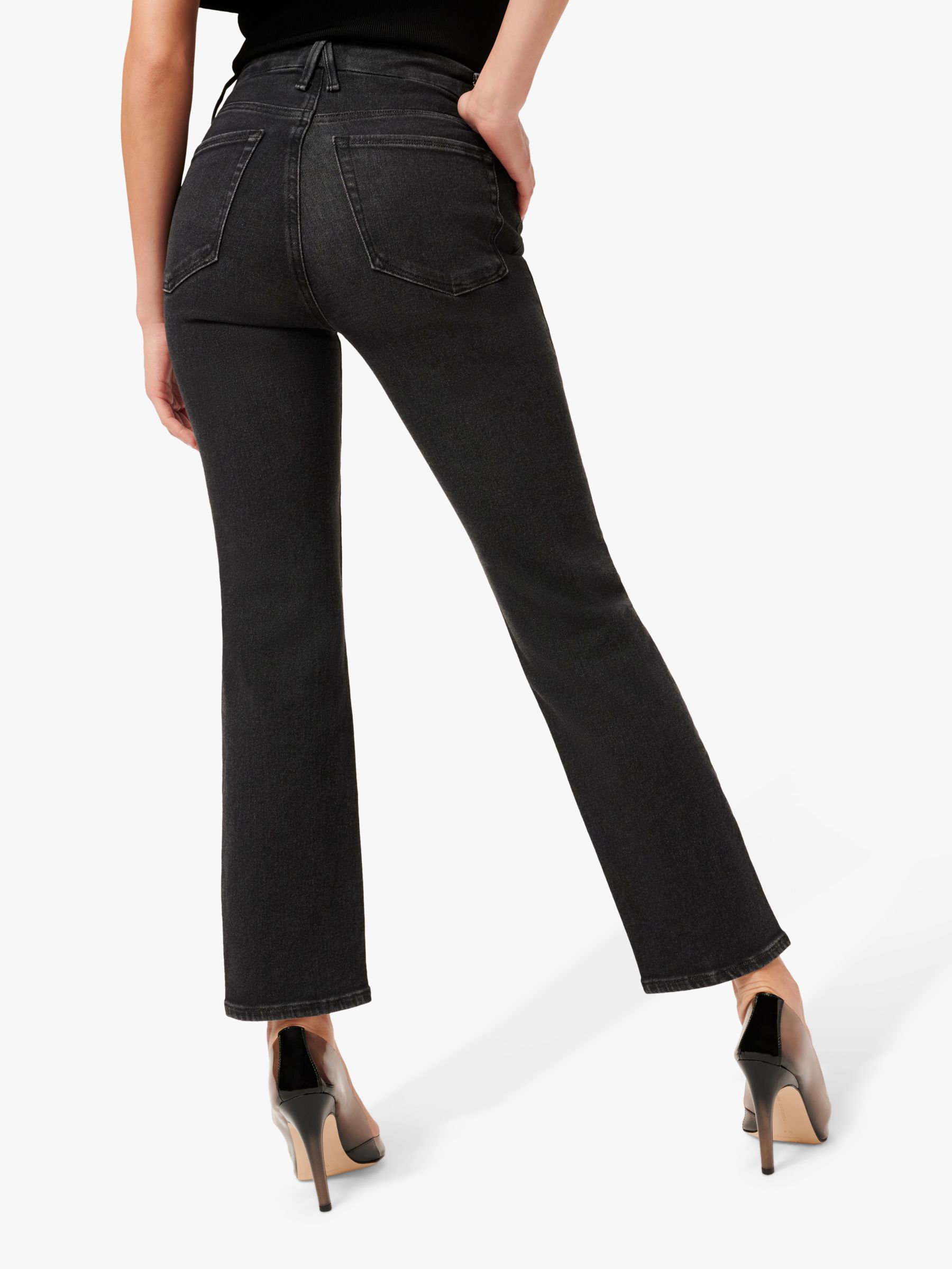 Good American Good Straight Cut Jeans, Black 184, 26