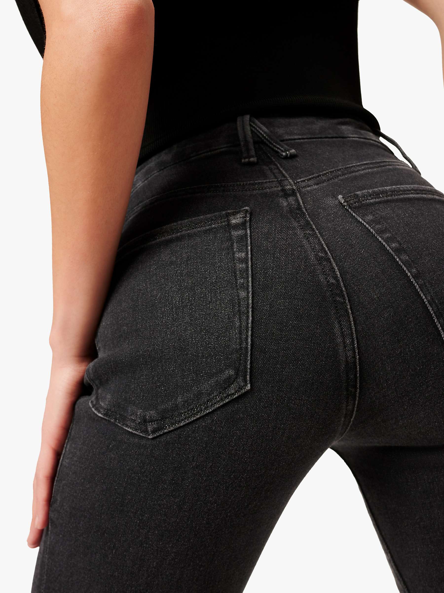Buy Good American Good Straight Cut Jeans, Black 184 Online at johnlewis.com