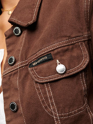 Superdry Workwear Cropped Jacket, Brown