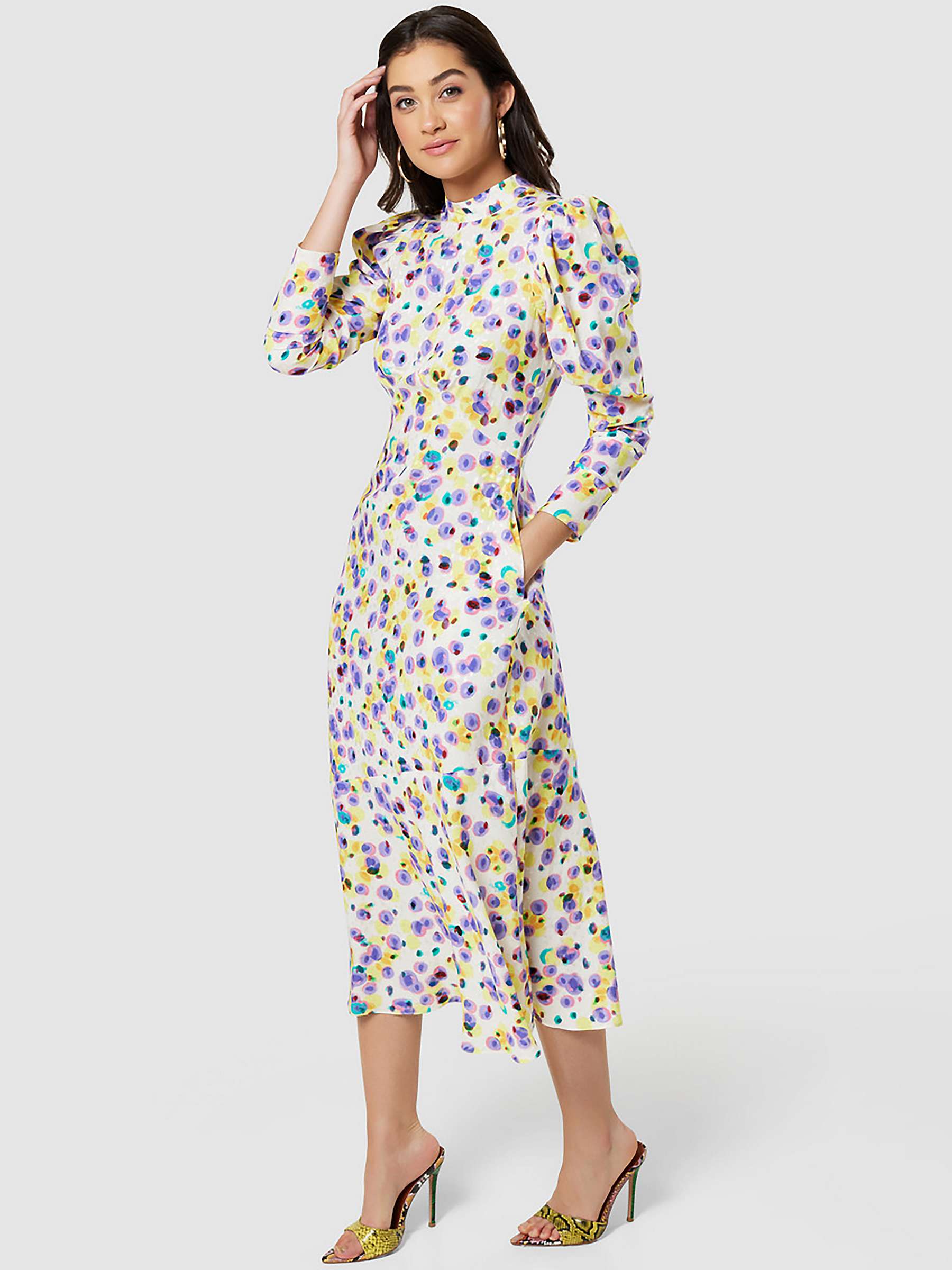Buy Closet London Spot Midi Dress, Multi Online at johnlewis.com