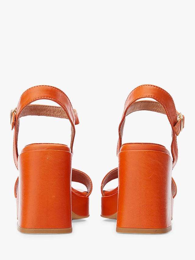 Moda in Pelle Marciana Leather Platform Heeled Sandals