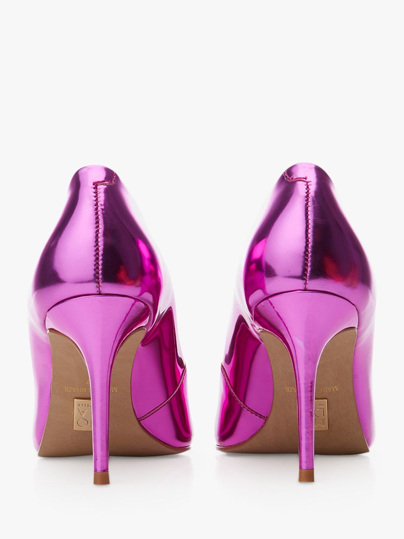 Buy Moda in Pelle Cabaret Leather Metallic Court Shoes, Pink Online at johnlewis.com