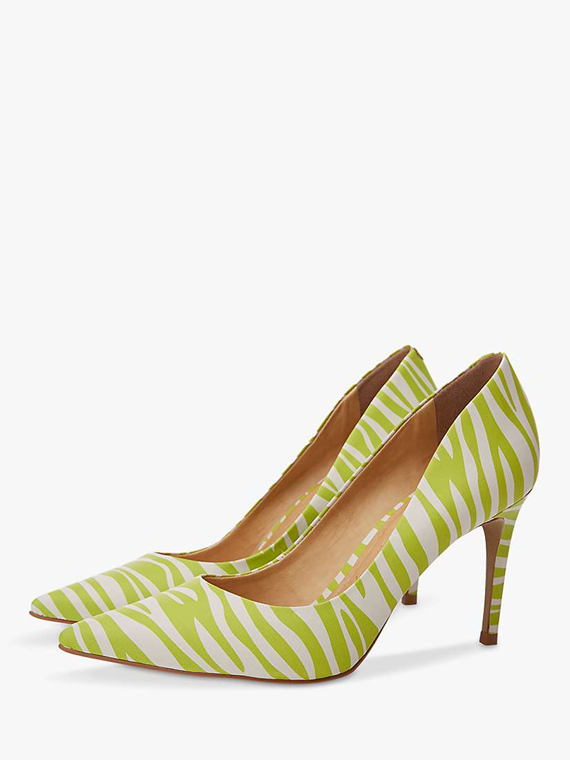 Buy Moda in Pelle Cabaret Court Shoes, Lime Zebra Online at johnlewis.com