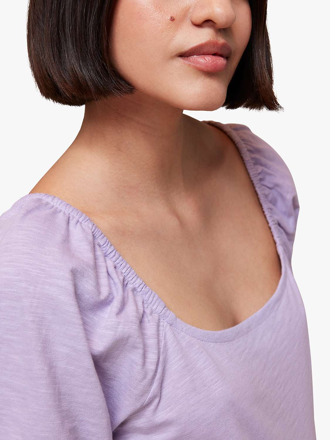 Buy Whistles Square Neck Puff Sleeve Top Online at johnlewis.com