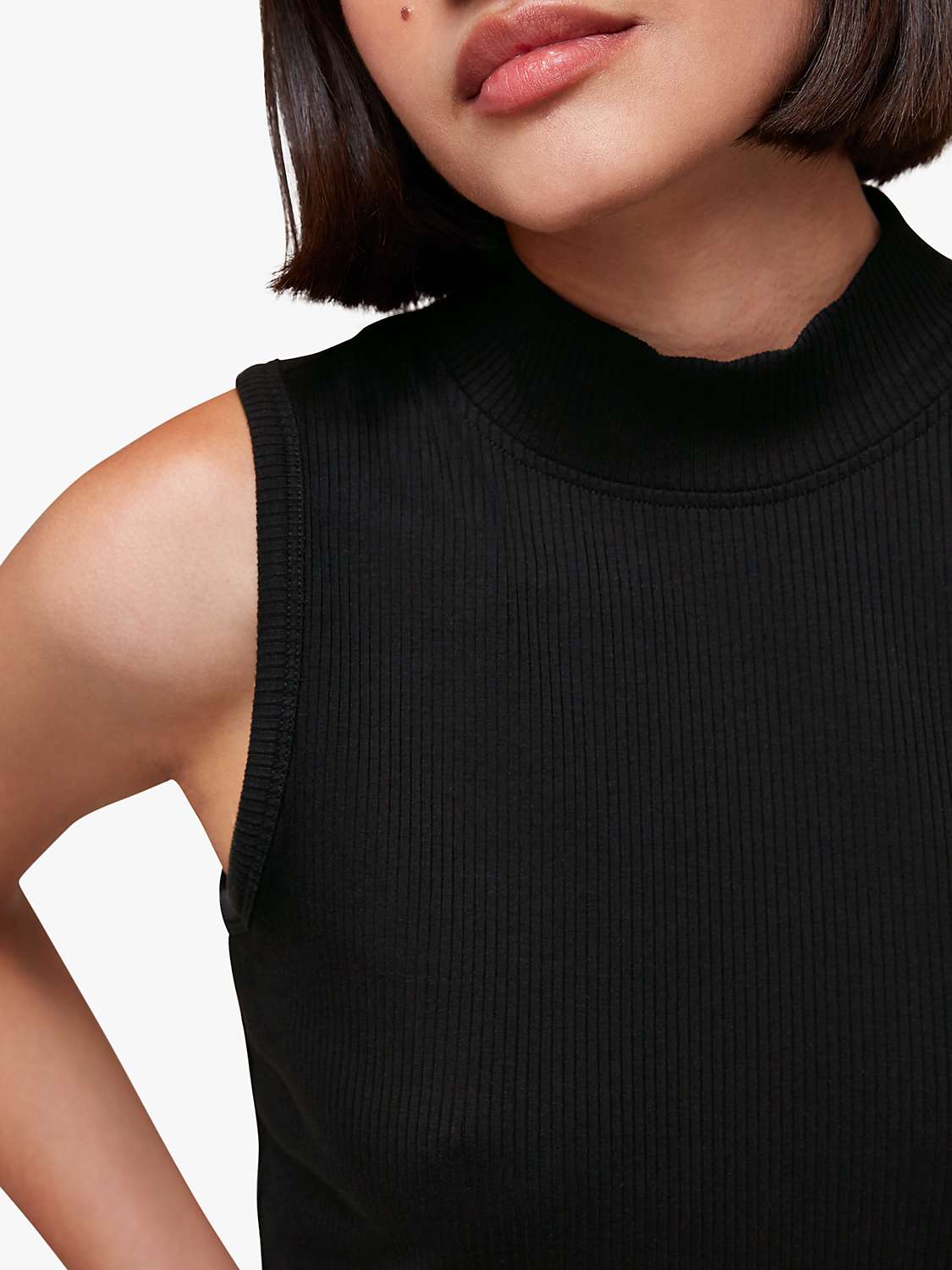 Buy Whistles Ribbed Keyhole Tank Top Online at johnlewis.com