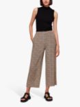 Whistles Dashed Leopard Print Culottes, Brown/Multi