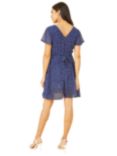 Yumi Mela London Spot Skater Dress, Navy, Navy