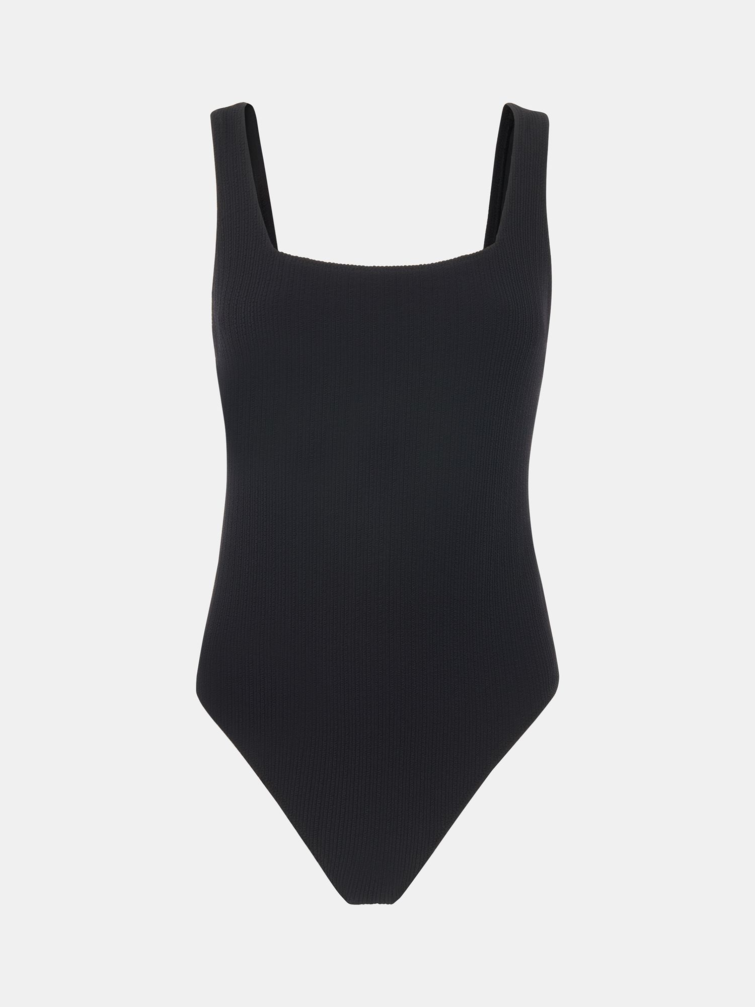 Whistles Square Neck Swimsuit, Black, 6