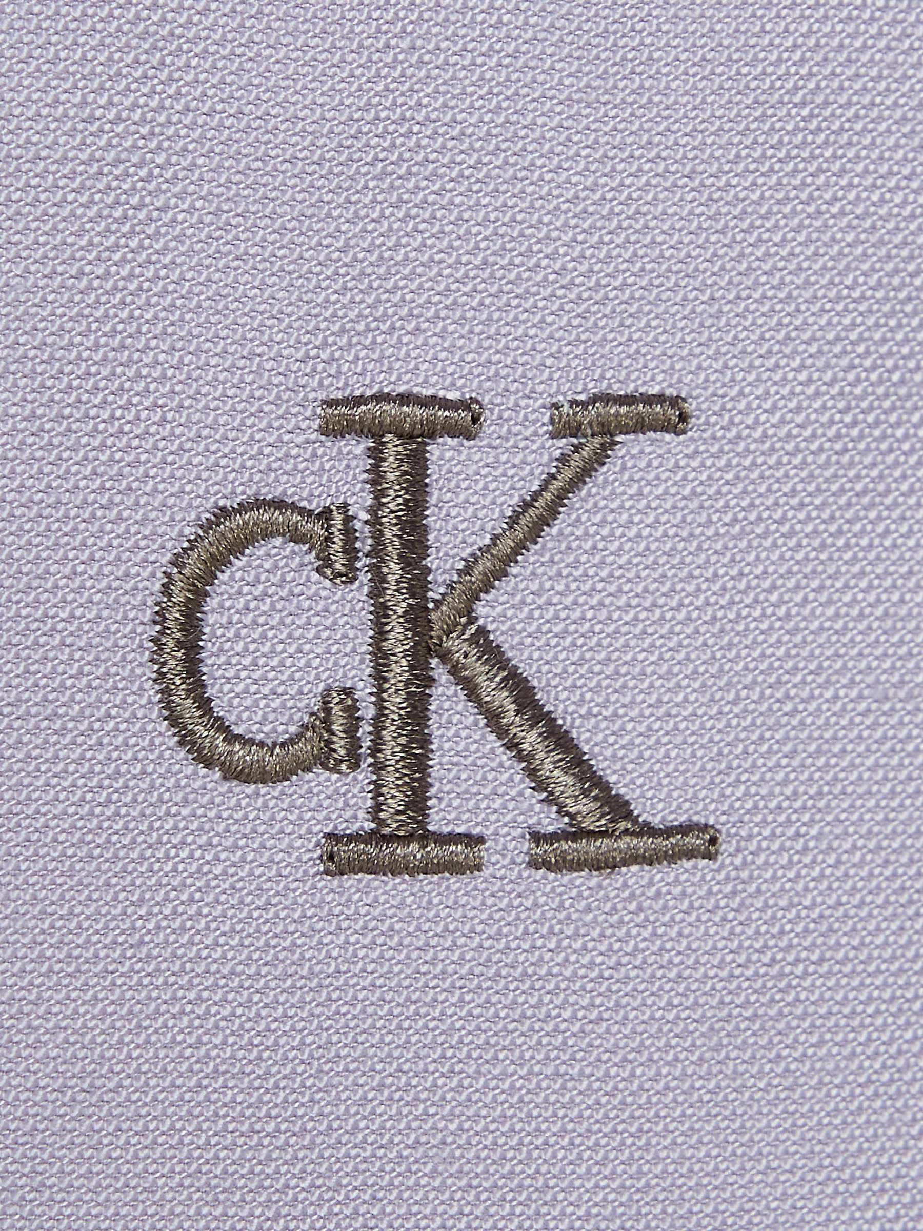 Buy Calvin Klein Button Short Sleeve , Lavender Aura Online at johnlewis.com