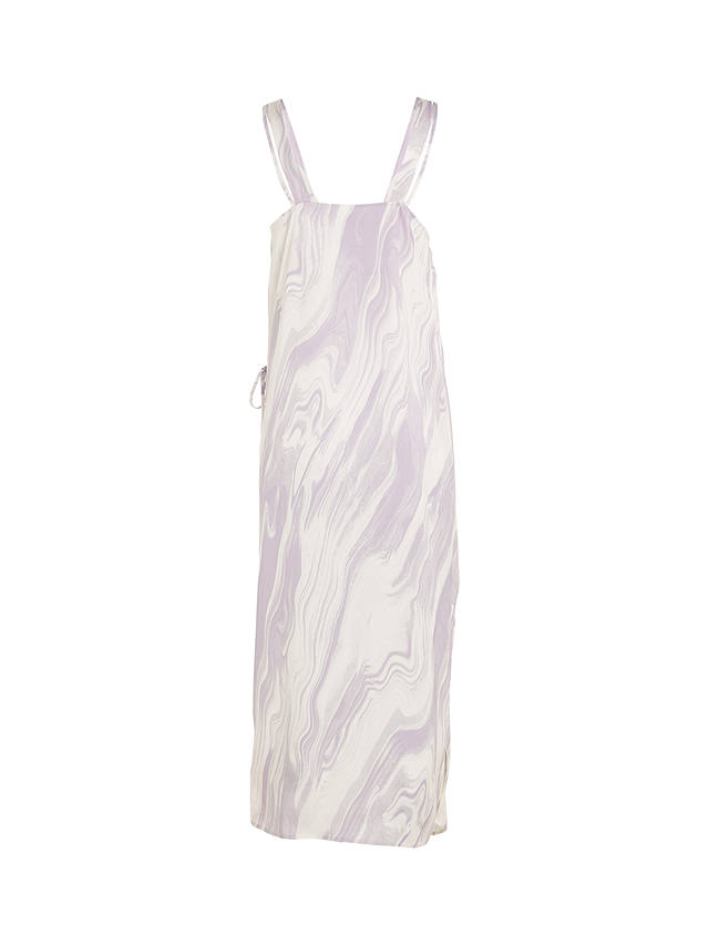 Calvin Klein Shine Slip Dress, Purple/Marble