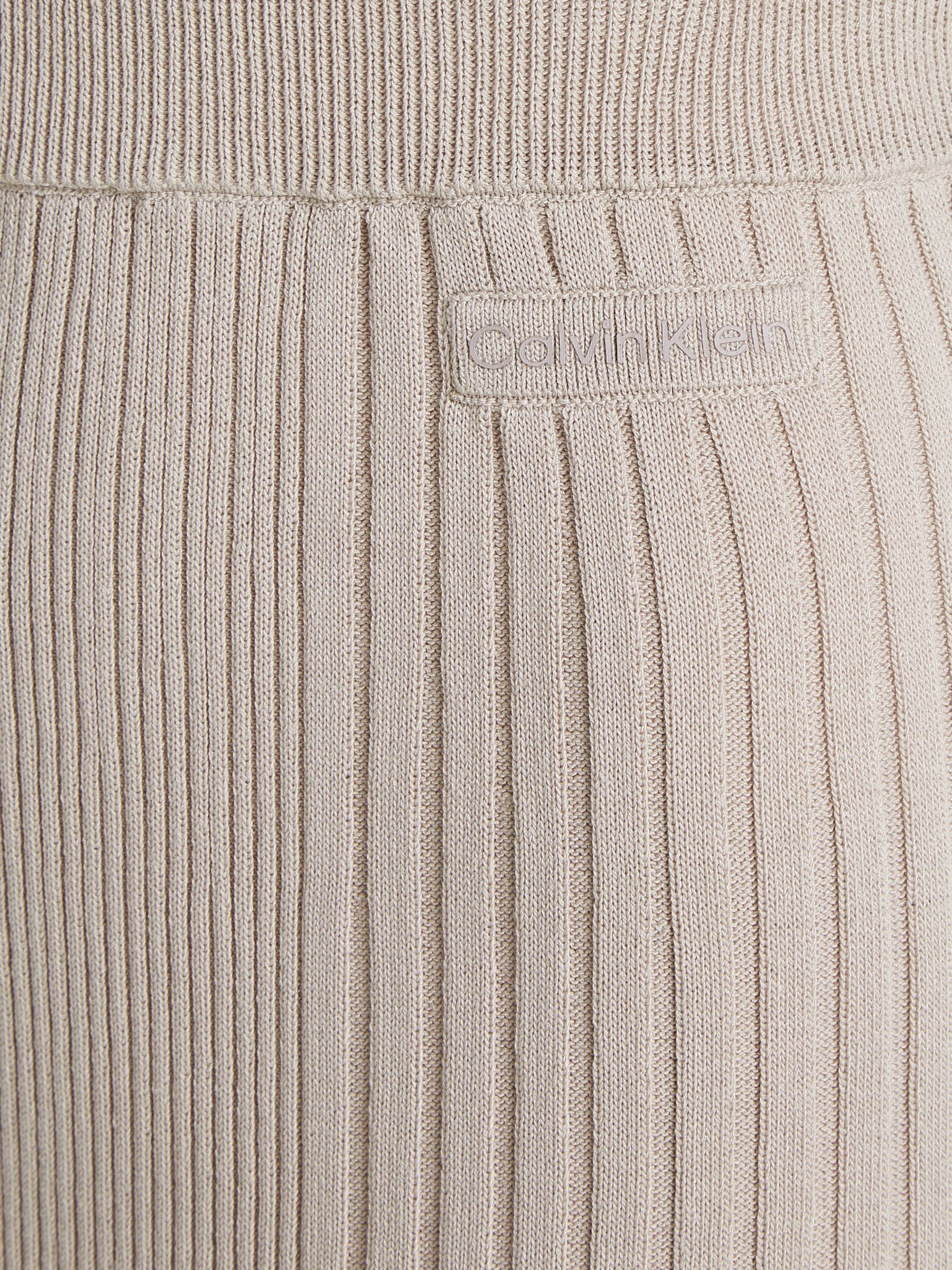 Buy Calvin Klein Rib Maxi Skirt, Silver Grey Online at johnlewis.com