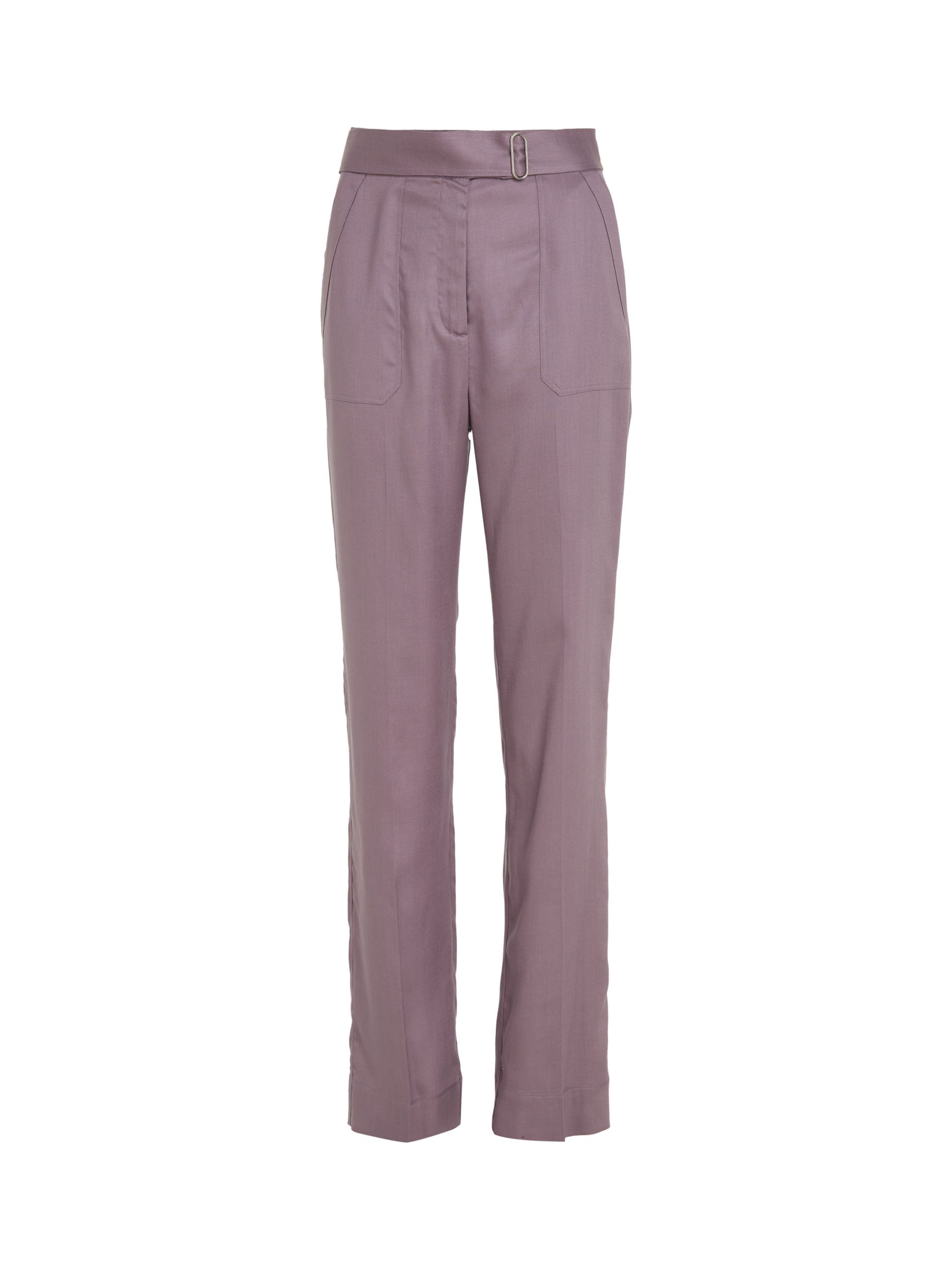 Calvin Klein Plain Slim Utility Trousers, Purple Calla, 8