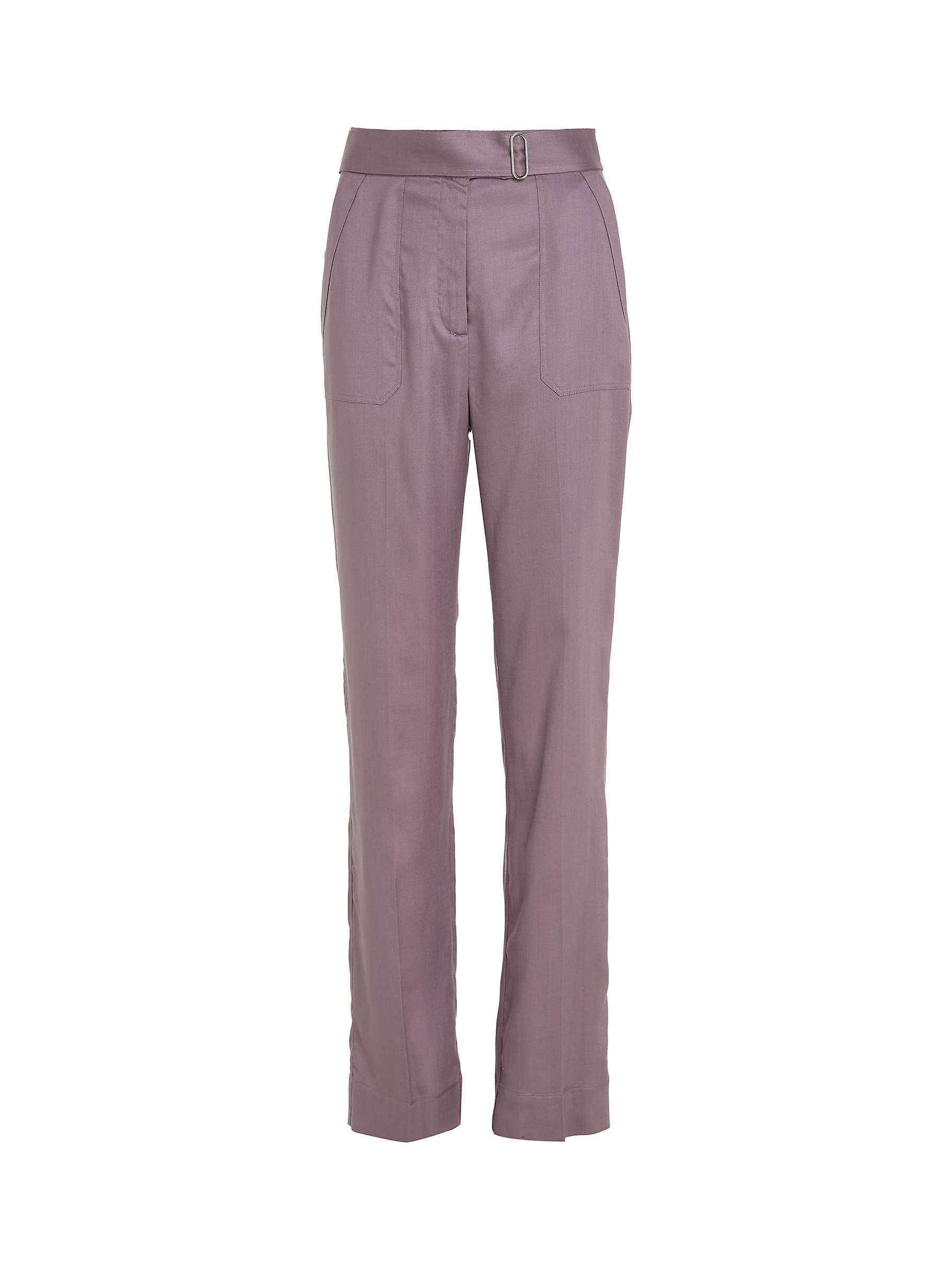 Buy Calvin Klein Plain Slim Utility Trousers, Purple Calla Online at johnlewis.com