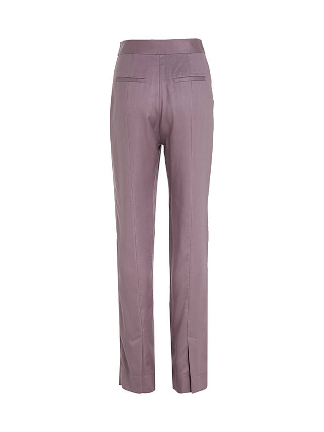 Calvin Klein Plain Slim Utility Trousers, Purple Calla