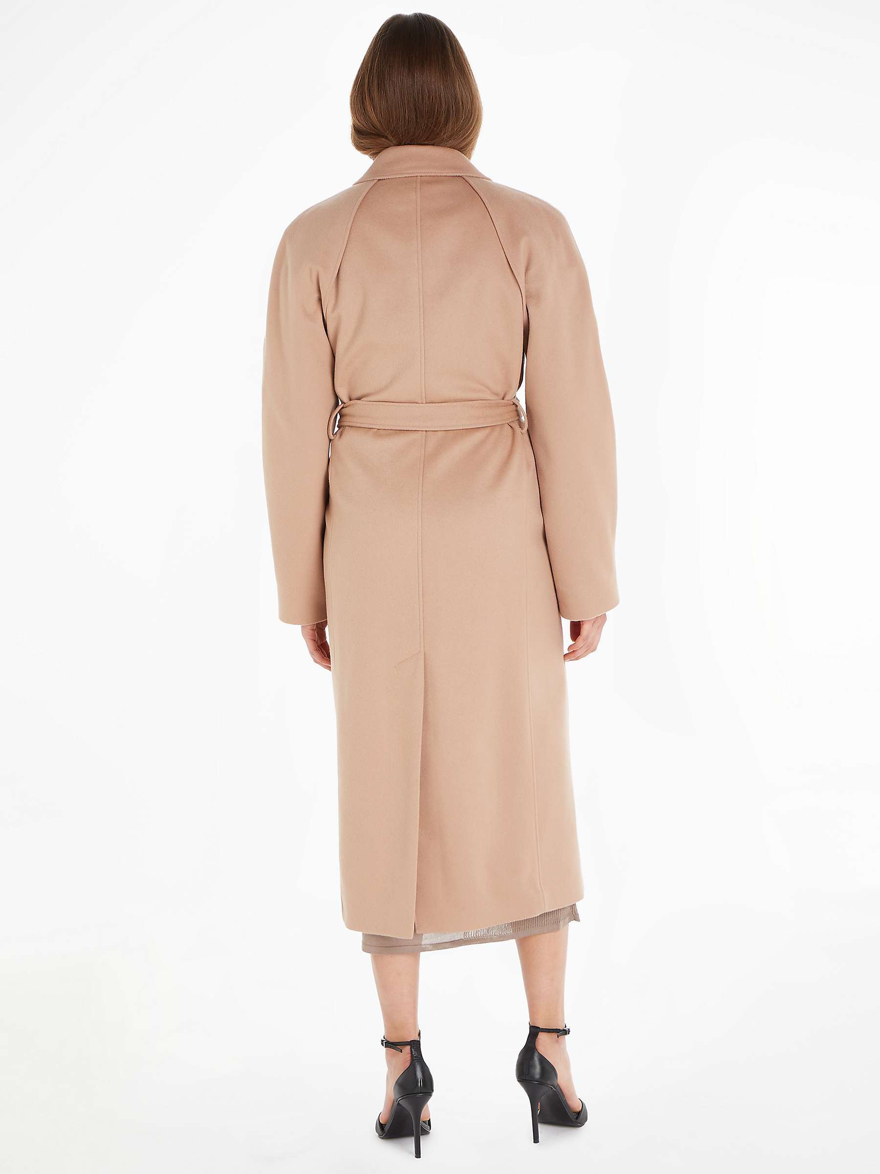Buy Calvin Klein Wrap Wool Cashmere Blend Coat, Roebuck Online at johnlewis.com