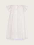 Monsoon Baby Amelia Net Embroidered Dress, Ivory