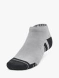 Under Armour Performance Tech Low Cut Socks, Pack of 3, Mod Gray/White/Jet Gray
