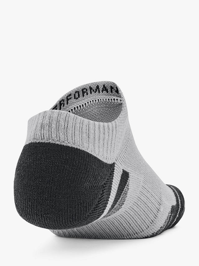 Under Armour Performance Tech Socks, Pack of 3, Mod Gray/White/Jet Gray