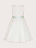 Monsoon Kids' Freya 3D Scuba Bridesmaid Dress, Ivory