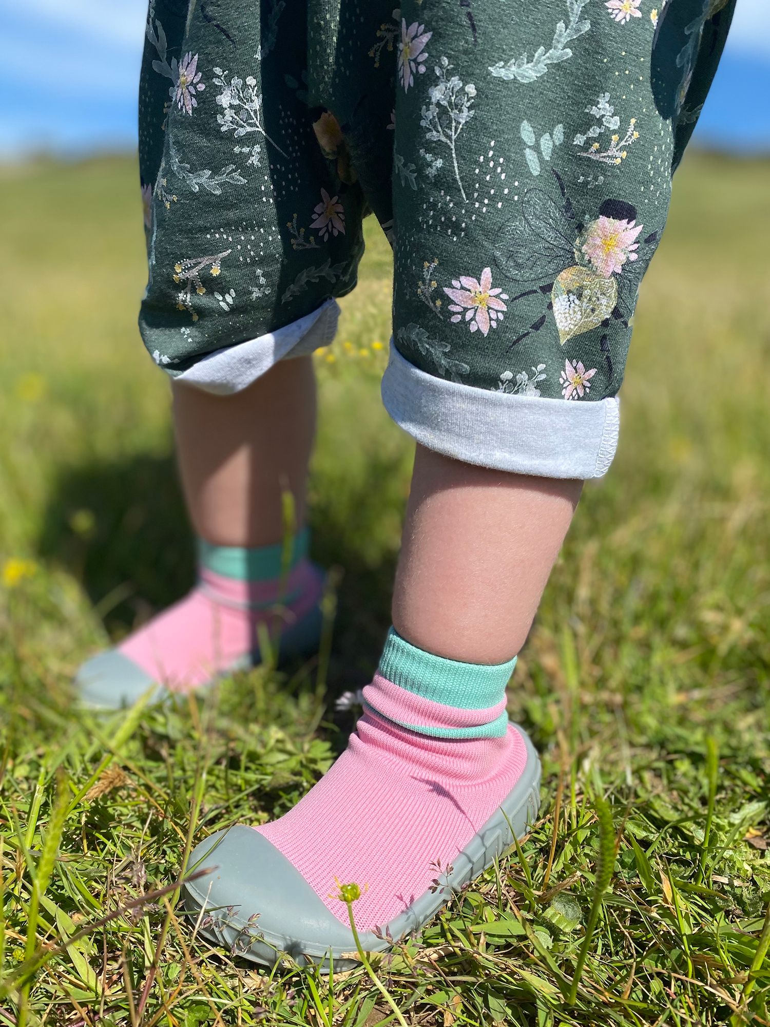 Turtl Kids' Recycled Indoor Outdoor Sock Shoes, Pink at John Lewis