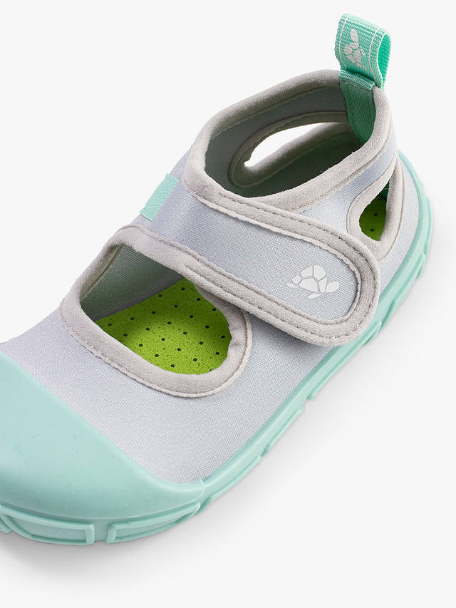 Turtl Kids' Sports Sandals, Silver/Aqua