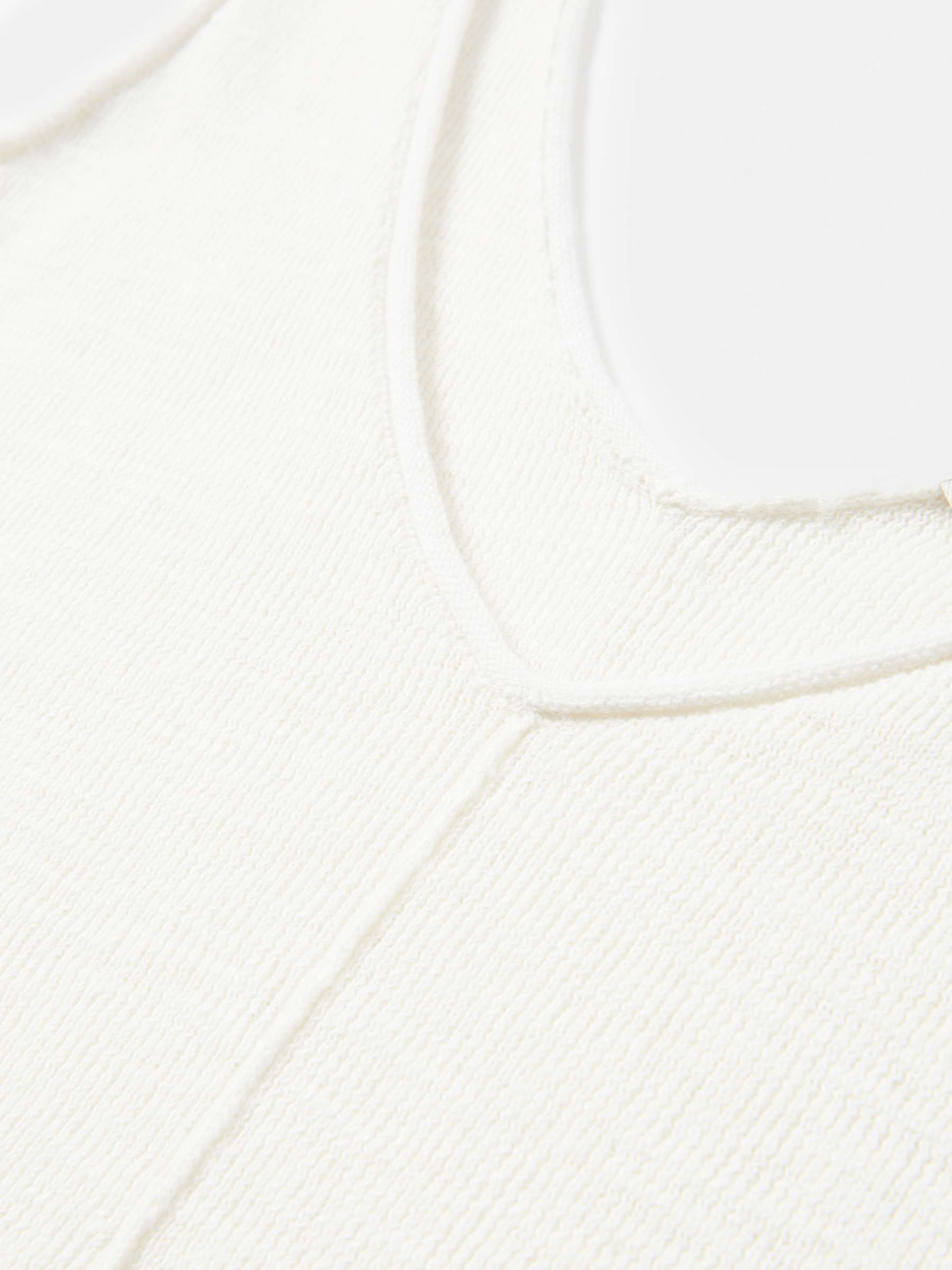 Buy Jigsaw Plain Linen-Blend Vest, Ivory Online at johnlewis.com