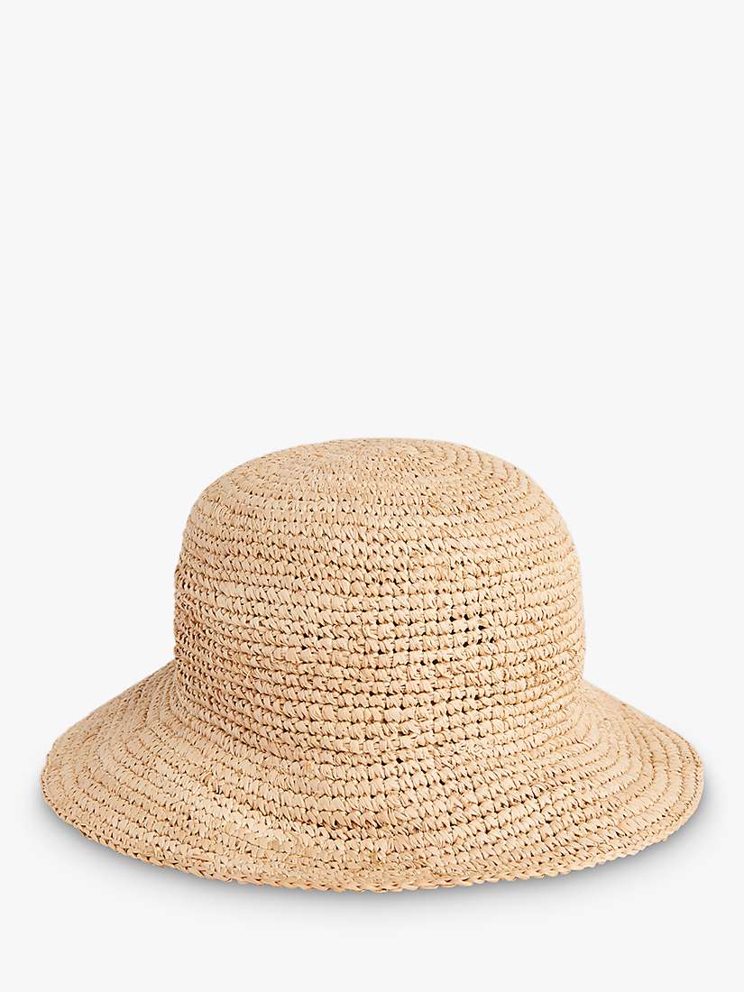 Buy Whistles Straw Bucket Hat, Neutral Online at johnlewis.com