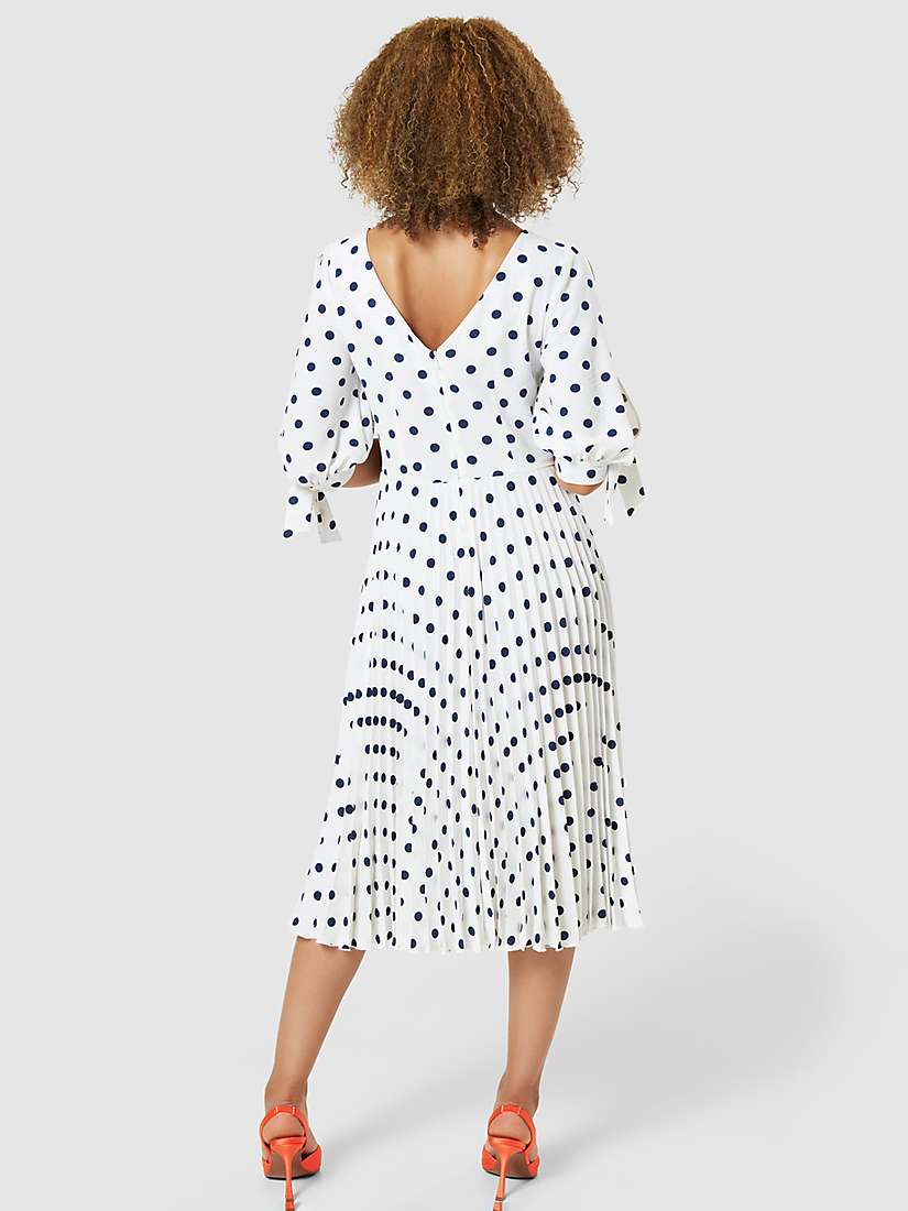 Buy Closet London Split Sleeve Pleated A-Line Dress, Ivory Online at johnlewis.com