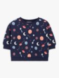 John Lewis ANYDAY Baby Space Long Sleeve Top, Multi