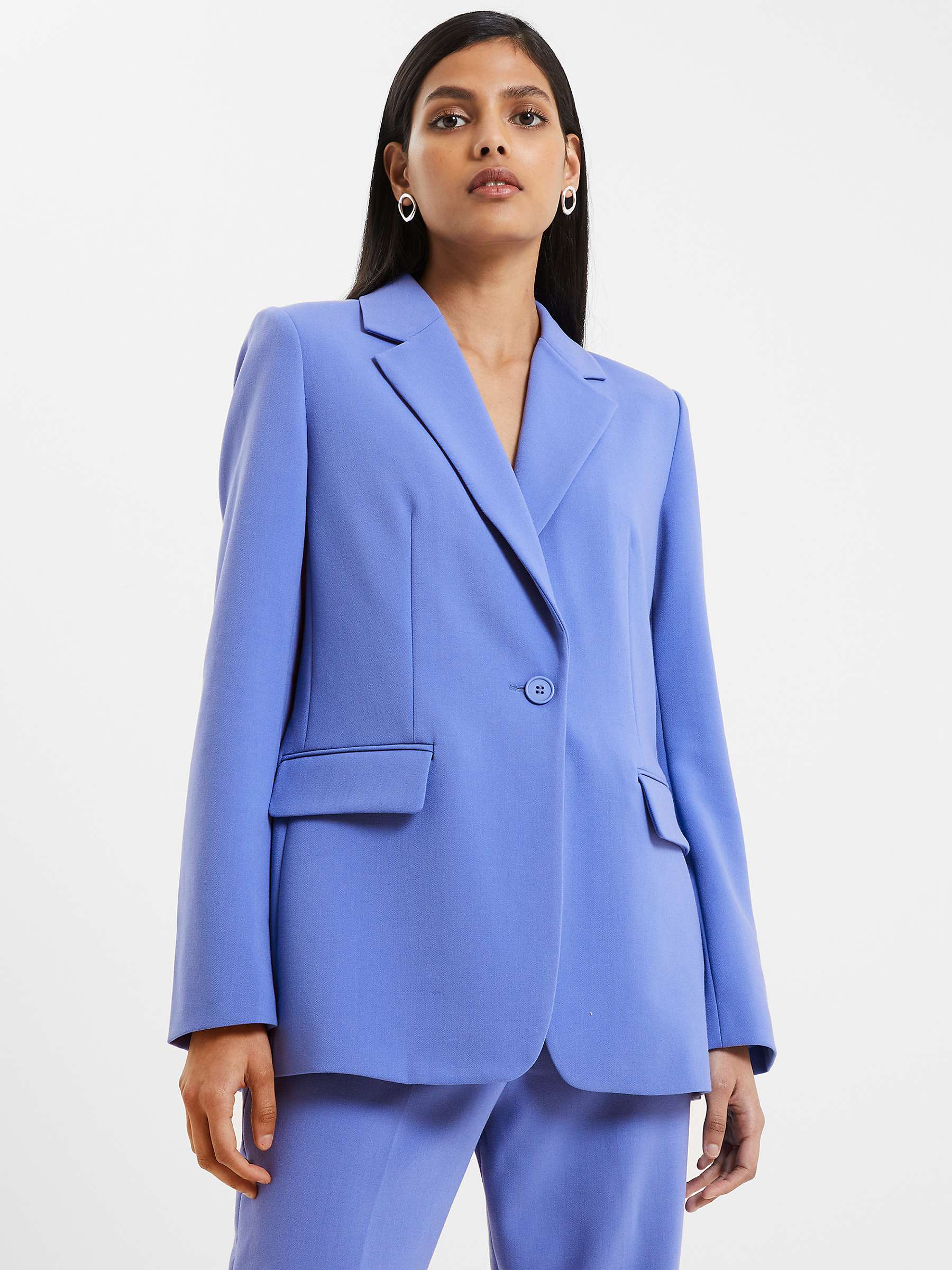French Connection Whisper Blazer, Blue at John Lewis & Partners