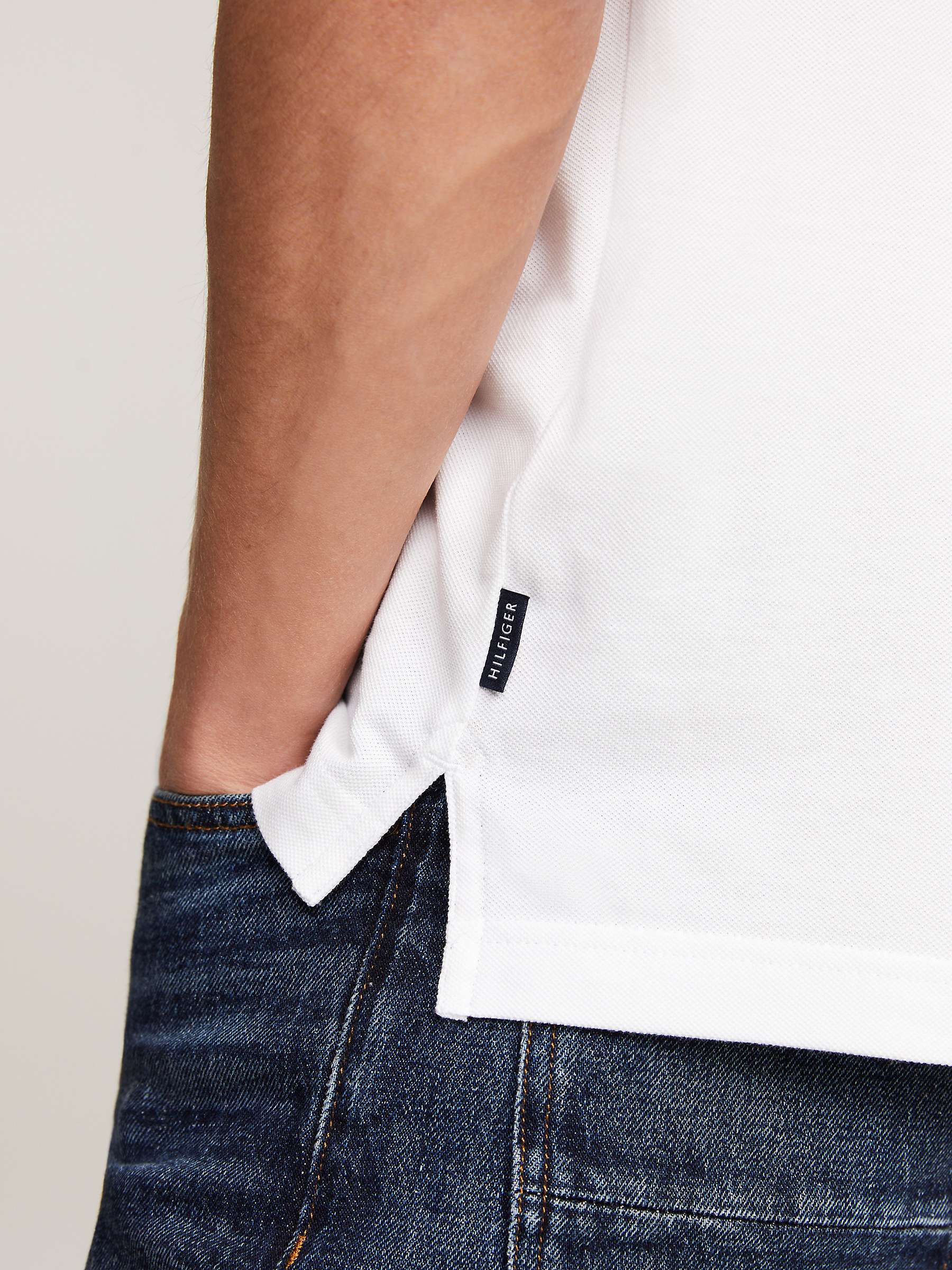 Tommy Hilfiger Regular Fit Polo Shirt, White at John Lewis & Partners