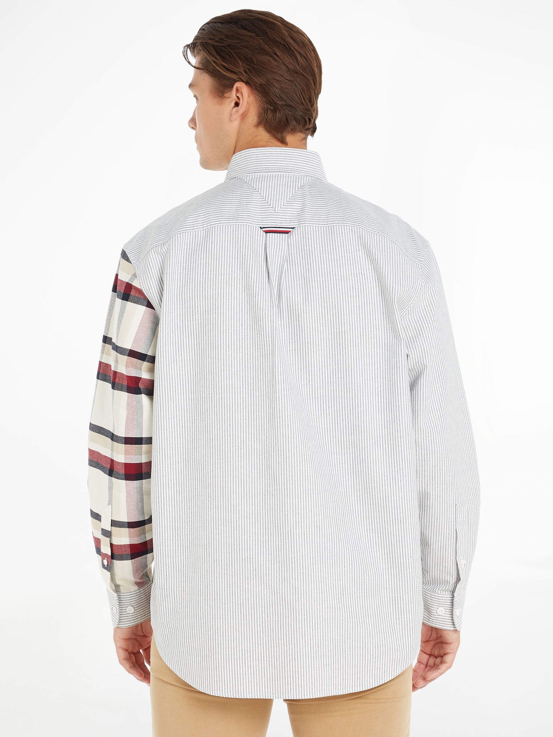 Tommy Hilfiger Check Blocking Shirt, Ivory/Multi, XS