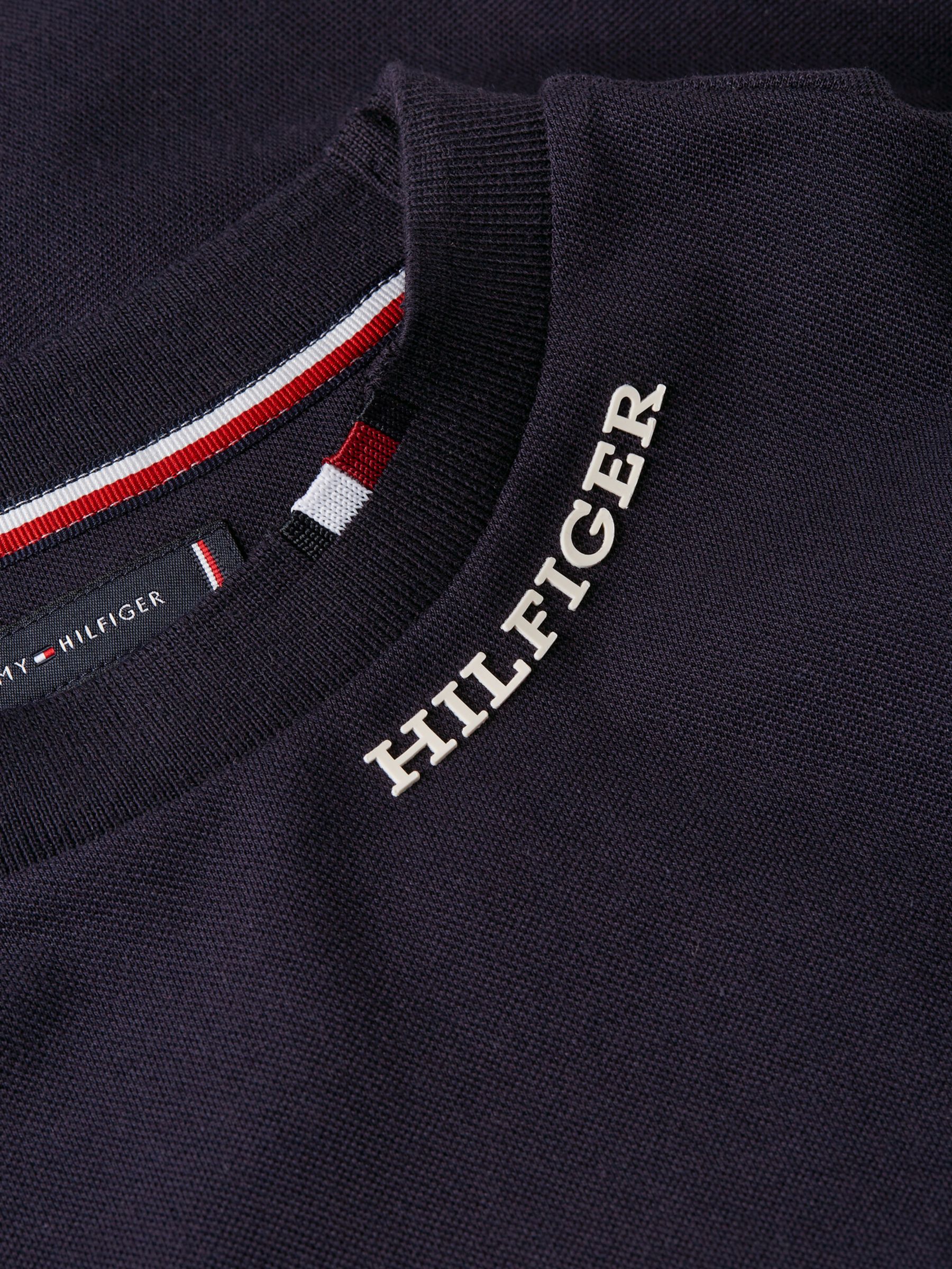 Tommy Hilfiger Pique T-Shirt, Desert Sky at John Lewis & Partners