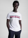 Tommy Hilfiger Logo Embroidered Stripe Organic Cotton T-Shirt