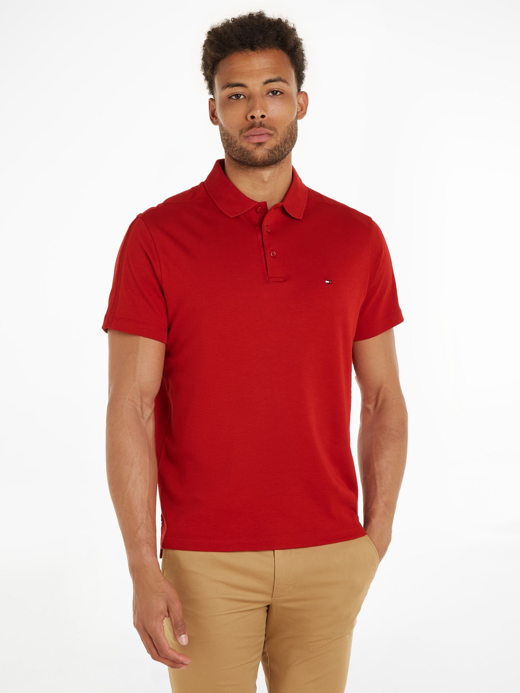 Tommy Hilfiger Regular Polo Shirt, Red, XS