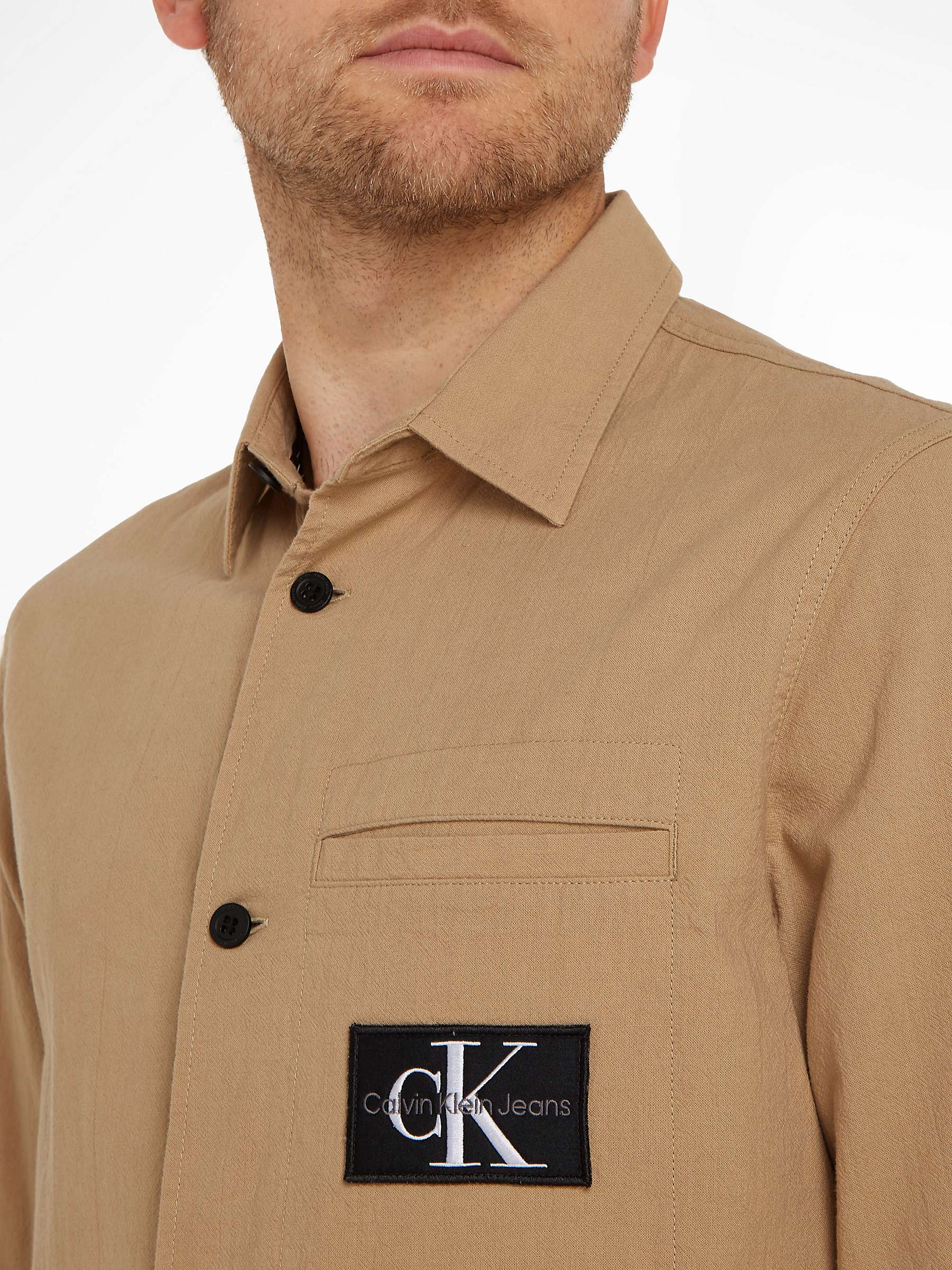 Buy Calvin Klein Textured Overshirt Online at johnlewis.com