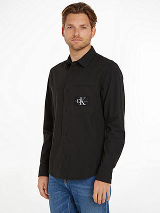 Calvin Klein Textured Overshirt, CK Black